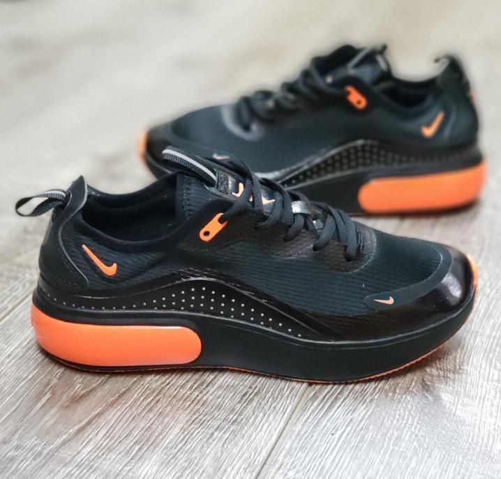 TENIS IMPORTADO NEGRO CON NARANJA