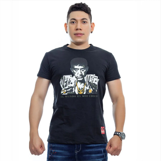 Camiseta Tony Dólar Cuello Redondo